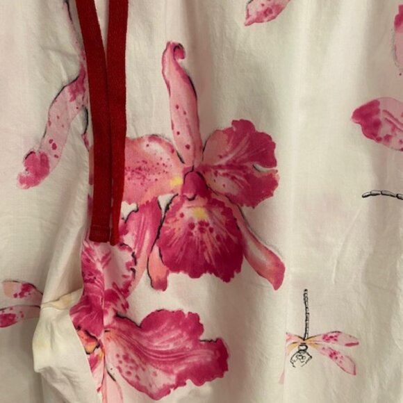 The Cat’s Pajamas Floral and Dragonflies Women’s Pajamas Set Size M - Picture 5 of 7